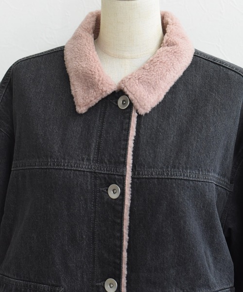 デニム&ボア カバーオール（カバーオール）｜Eimee Law（エイミーロウ