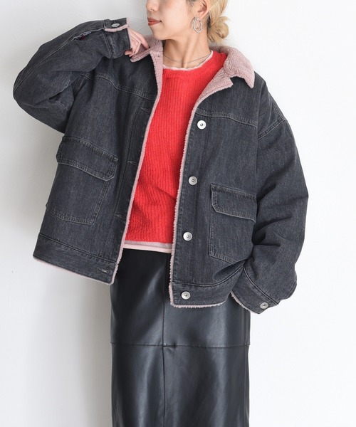 Eimee Law ボアドッキングデニムジャケット デニムボアドッキングジャケット | [公式]レプシィム （LEPSIM）通販