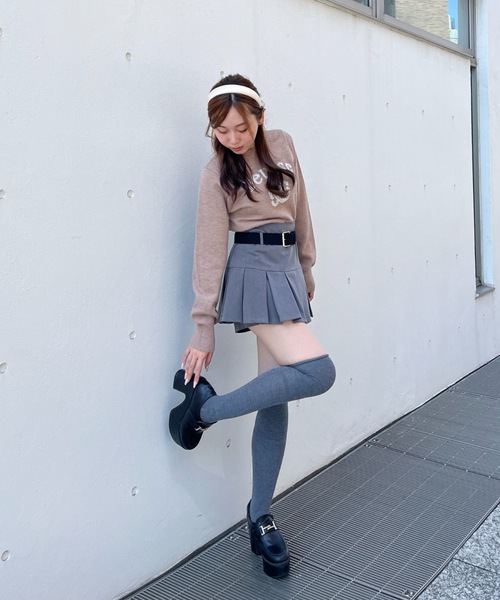 one way（ワンウェイ）の「フェザーロゴニット（ニット/セーター・レディース・ベージュ/ネイビー/ホワイト/ピンク・FREE）」の22枚目の写真