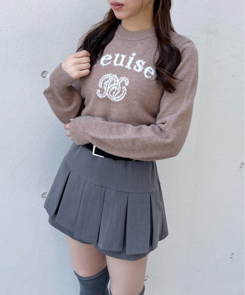 one way（ワンウェイ）の「フェザーロゴニット（ニット/セーター・レディース・ベージュ/ネイビー/ホワイト/ピンク・FREE）」の20枚目の写真