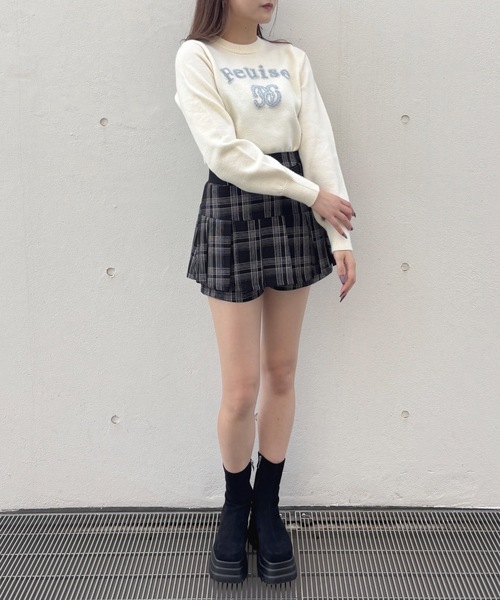 one way（ワンウェイ）の「フェザーロゴニット（ニット/セーター・レディース・ベージュ/ネイビー/ホワイト/ピンク・FREE）」の15枚目の写真