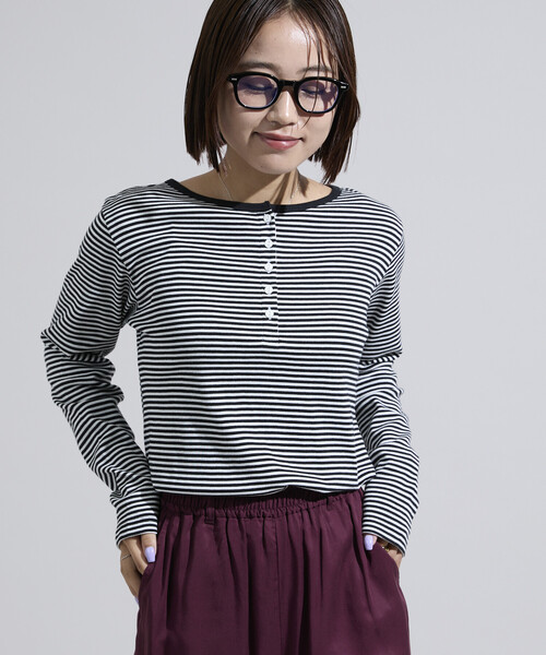 UNDERCOVER ヘンリーネックカットソー 調温素材＞INKEEP ヘンリーネックトップス/インキープ ヘンリーネック