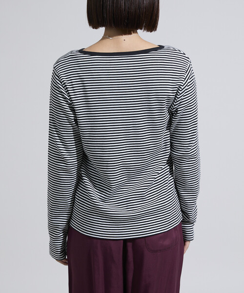 FREAK'S STORE(フリークスストア)の「<新色追加>調温素材 INKEEP ヘンリーネックトップス/インキープ ヘンリーネックロンT(Tシャツ/カットソー・レディース・レッド/オフホワイト/その他/ブラック/その他15/ブルーグリーン・フリ-)」の8枚目の写真