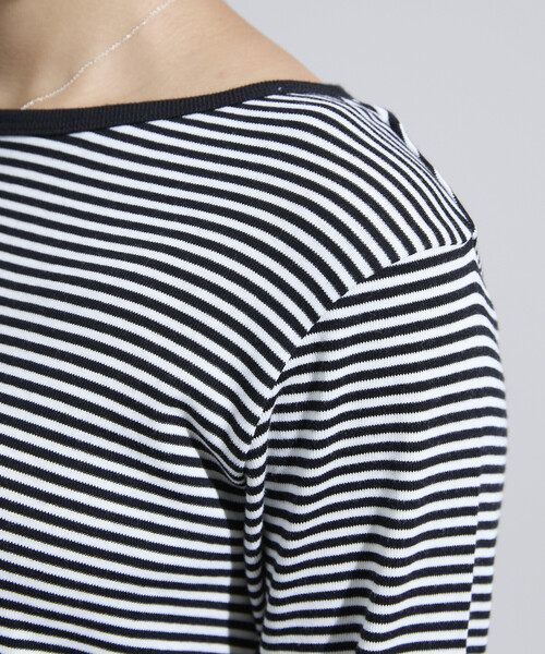 FREAK'S STORE(フリークスストア)の「<新色追加>調温素材 INKEEP ヘンリーネックトップス/インキープ ヘンリーネックロンT(Tシャツ/カットソー・レディース・レッド/オフホワイト/その他/ブラック/その他15/ブルーグリーン・フリ-)」の12枚目の写真