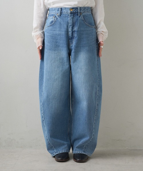 PUAL CE CIN(ピュアルセシン)の「コーンデニム 3Dデニムパンツ(デニムパンツ・レディース・インディゴブルー/ブルー・MEDIUM/SMALL)」の10枚目の写真