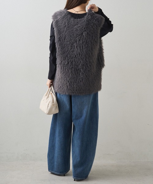 PUAL CE CIN(ピュアルセシン)の「コーンデニム 3Dデニムパンツ(デニムパンツ・レディース・インディゴブルー/ブルー・MEDIUM/SMALL)」の7枚目の写真