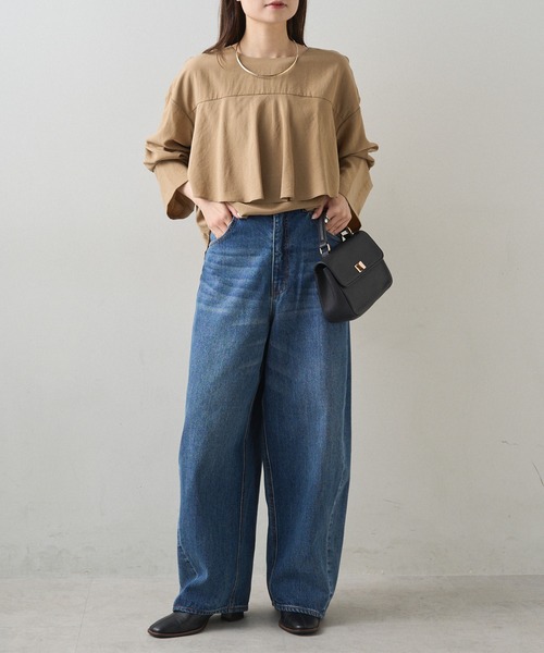 PUAL CE CIN(ピュアルセシン)の「コーンデニム 3Dデニムパンツ(デニムパンツ・レディース・インディゴブルー/ブルー・MEDIUM/SMALL)」の8枚目の写真