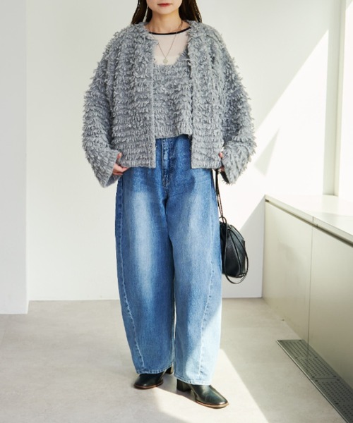 PUAL CE CIN(ピュアルセシン)の「コーンデニム 3Dデニムパンツ(デニムパンツ・レディース・インディゴブルー/ブルー・MEDIUM/SMALL)」の3枚目の写真