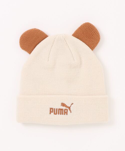 PUMA（プーマ）の「《PUMA》ｱﾆﾏﾙ ﾐｯﾄﾞ ｸﾗｳﾝ ﾋﾞｰﾆｰ ｼ（ニットキャップ/ビーニー・キッズ・ブラウン系その他/ホワイト系その他・S/M）」の2枚目の写真