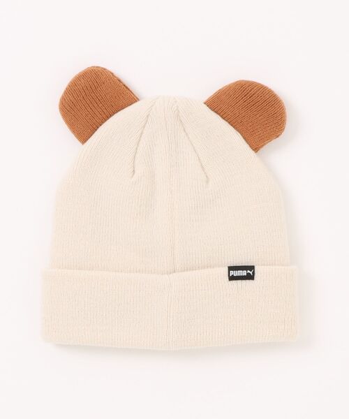 PUMA（プーマ）の「《PUMA》ｱﾆﾏﾙ ﾐｯﾄﾞ ｸﾗｳﾝ ﾋﾞｰﾆｰ ｼ（ニットキャップ/ビーニー・キッズ・ブラウン系その他/ホワイト系その他・S/M）」の3枚目の写真