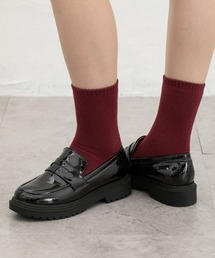 Honeys(ハニーズ)の【ハニぽか】裏パイルクルー丈ソックス(ソックス/靴下)