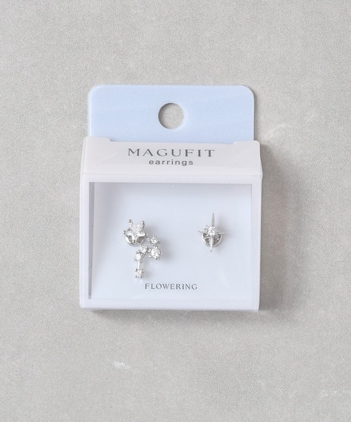 Flowering(フラワーリング)の「【MAGUFIT】星座×ダイヤ風/マグネットイヤリング(イヤリング・レディース・ゴールド系1/シルバー/シルバー系1/ゴールド・FREE)」の15枚目の写真