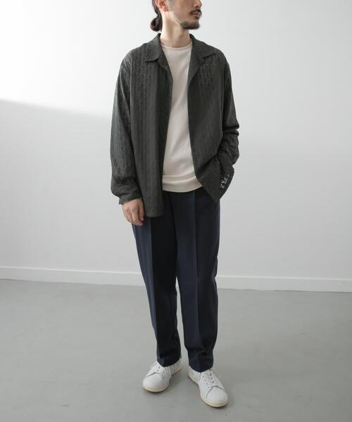 ITEMS URBANRESEARCH(アイテムズ アーバンリサーチ)の「ジオメレースオープンカラーシャツ(シャツ/ブラウス・メンズ・ブラウン/オリーブ/ブラック・LARGE/MEDIUM)」の7枚目の写真