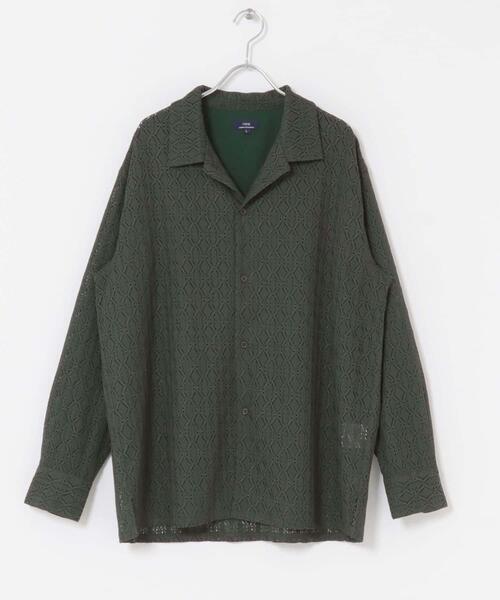 ITEMS URBANRESEARCH(アイテムズ アーバンリサーチ)の「ジオメレースオープンカラーシャツ(シャツ/ブラウス・メンズ・ブラウン/オリーブ/ブラック・LARGE/MEDIUM)」の8枚目の写真