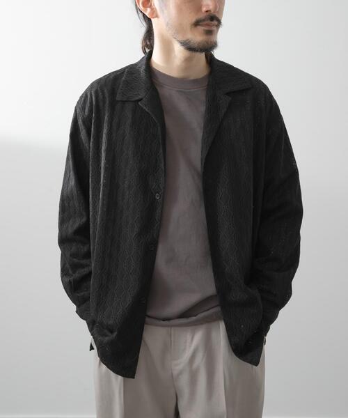 ITEMS URBANRESEARCH(アイテムズ アーバンリサーチ)の「ジオメレースオープンカラーシャツ(シャツ/ブラウス・メンズ・ブラウン/オリーブ/ブラック・LARGE/MEDIUM)」の19枚目の写真