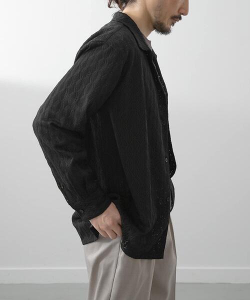ITEMS URBANRESEARCH(アイテムズ アーバンリサーチ)の「ジオメレースオープンカラーシャツ(シャツ/ブラウス・メンズ・ブラウン/オリーブ/ブラック・LARGE/MEDIUM)」の21枚目の写真