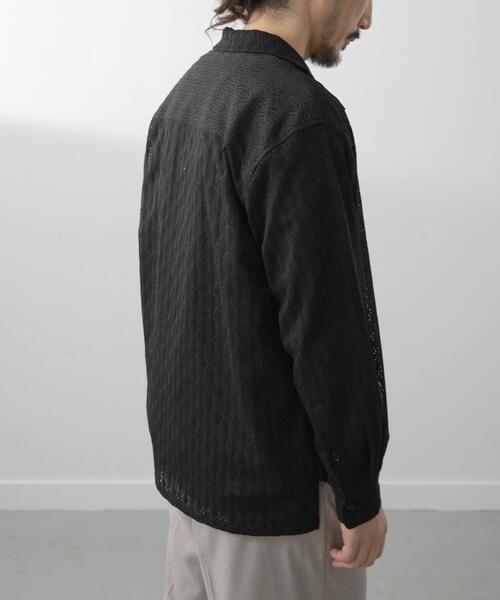 ITEMS URBANRESEARCH(アイテムズ アーバンリサーチ)の「ジオメレースオープンカラーシャツ(シャツ/ブラウス・メンズ・ブラウン/オリーブ/ブラック・LARGE/MEDIUM)」の22枚目の写真