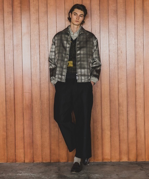 BEAMS PLUS（ビームスプラス）の「ブライト グリッド グリース ジャケット（ブルゾン・メンズ・ベージュ・XL/S/M/L）」の12枚目の写真