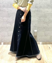 Q | マーメイドデニムロングスカート(デニムスカート)