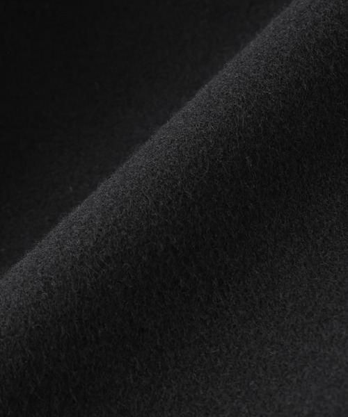 NANO universe（ナノユニバース）の「SUPER110blend リバーノーカラーロングコート（ノーカラーコート・レディース・ブラック/ライトブルー/アイボリー・S/M）」の13枚目の写真