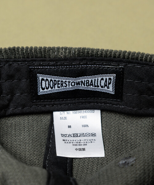 Cooperstown Ball Cap(クーパーズタウンボールキャップ)の「COOPERSTOWN BALL CAP/クーパーズタウン ボールキャップ 別注 CORDUROY CAP(キャップ・メンズ・チャコールグレー/ネイビー/グリーン/ブラウン・ONE SIZE)」の8枚目の写真