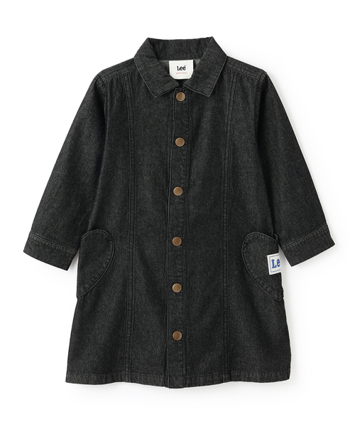 petit main(プティマイン)の「【Lee】デニムワンピース(シャツワンピース・キッズ・サックスブルー/チャコール・100cm/120cm/130cm/110cm/80cm/90cm)」の6枚目の写真
