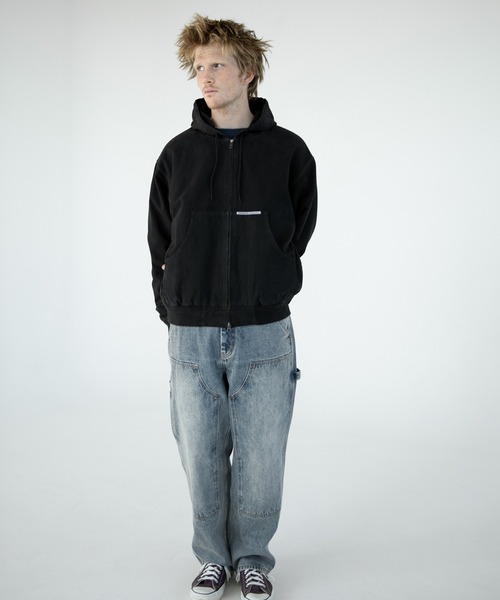 thisisneverthat（ディスイズネバーザット）の「Overdyed Hooded Jacket（パーカー・メンズ・ブラック/ブラウン・L/M/S/XL）」の8枚目の写真