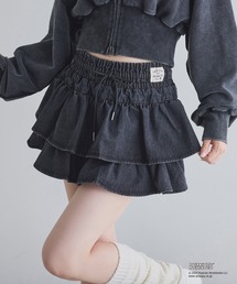 one after another NICE CLAUP | 【PEANUTSコラボ】セットアップ対応/フリルミニスカート(スカート)