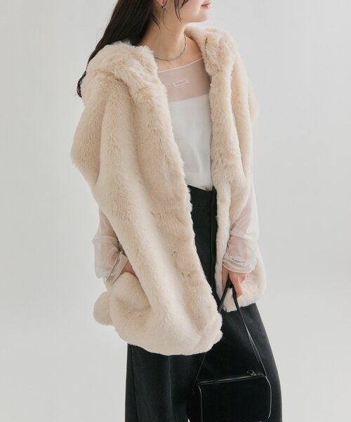 セール】フーディーファーベスト（ベスト）｜mystic（ミスティック）の