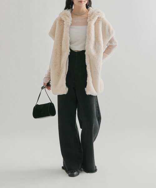 セール】フーディーファーベスト（ベスト）｜mystic（ミスティック）の