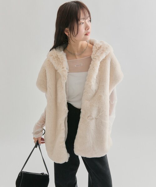 セール】フーディーファーベスト（ベスト）｜mystic（ミスティック）の