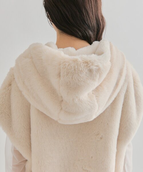 mystic（ミスティック）の「フーディーファーベスト（ベスト・レディース・ブラウン/アイボリー・FREE）」の16枚目の写真