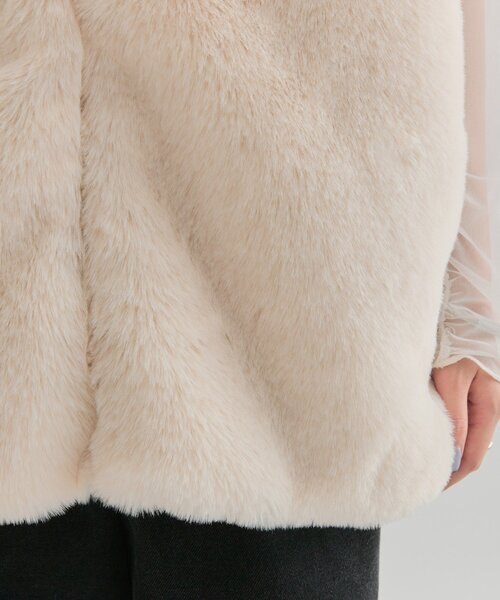 mystic（ミスティック）の「フーディーファーベスト（ベスト・レディース・ブラウン/アイボリー・FREE）」の11枚目の写真