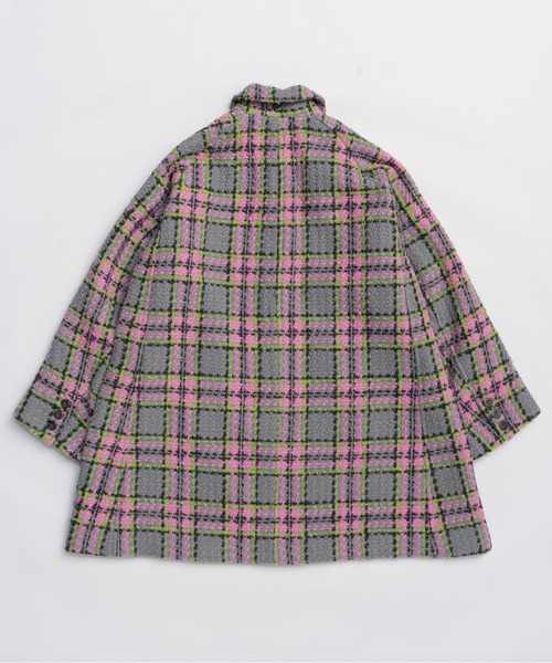 Color Check 2Way Cape Coat / カラーチェック2WAYケープコート