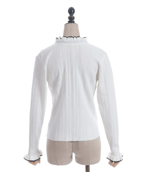 axes femme POETIQUE（アクシーズファムポエティック）の「前後２ｗａｙラメニットＰＯ（ニット/セーター・レディース・キナリ/ピンク/グレー/イエロー・MEDIUM）」の15枚目の写真