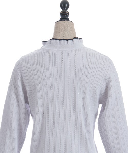 axes femme POETIQUE（アクシーズファムポエティック）の「前後２ｗａｙラメニットＰＯ（ニット/セーター・レディース・キナリ/ピンク/グレー/イエロー・MEDIUM）」の22枚目の写真