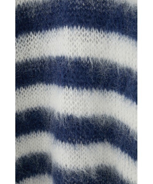 CLANE x FRGMT BORDER MOHAIR KNIT TOPS（ニット/セーター）｜CLANE