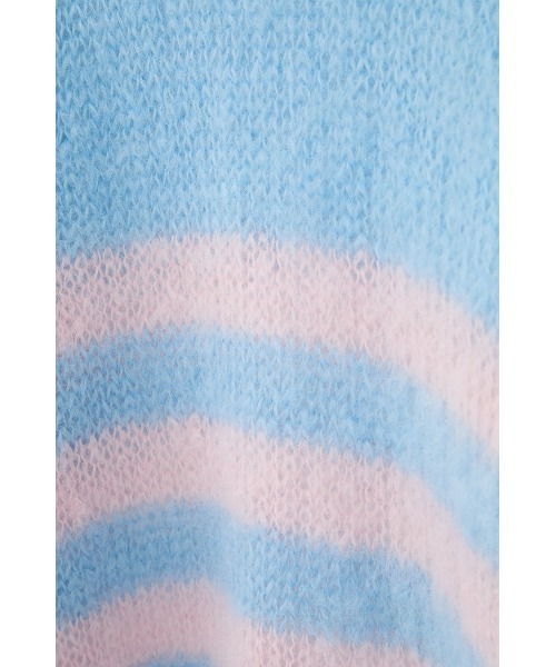 CLANE x FRGMT BORDER MOHAIR KNIT TOPS（ニット/セーター）｜CLANE