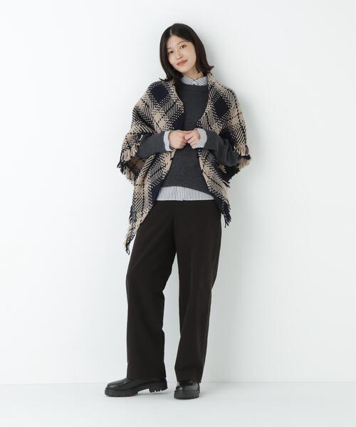 human woman(ヒューマンウーマン)の「◆【5サイズ展開】リクライドクロスセミワイドパンツ(その他パンツ・レディース・ブラウン/ホワイト/ネイビー・SMALL/MEDIUM/X-SMALL/X-LARGE/LARGE)」の16枚目の写真