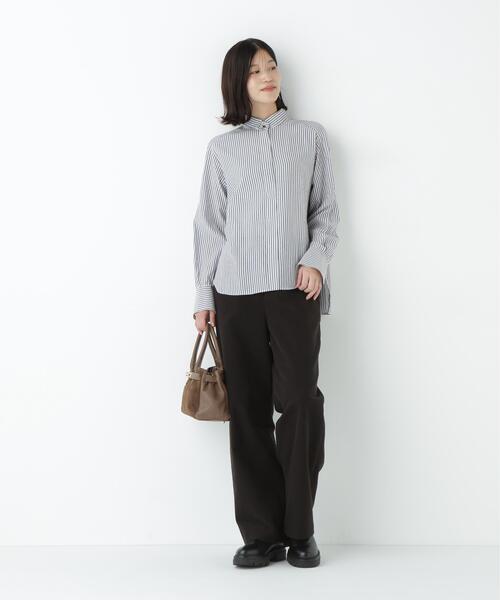 human woman(ヒューマンウーマン)の「◆【5サイズ展開】リクライドクロスセミワイドパンツ(その他パンツ・レディース・ブラウン/ホワイト/ネイビー・SMALL/MEDIUM/X-SMALL/X-LARGE/LARGE)」の17枚目の写真