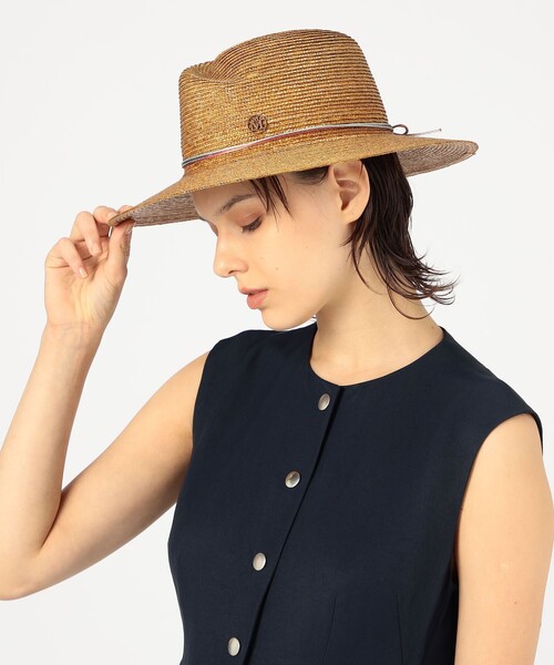 MAISON MICHEL（メゾンミッシェル）の「MAISON MICHEL Virginie Seasonal（ハット・レディース・キャメル・M/S）」の2枚目の写真