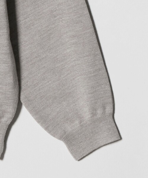 ハイブリッド ウール ジップ クルーネック ニット（ニット/セーター