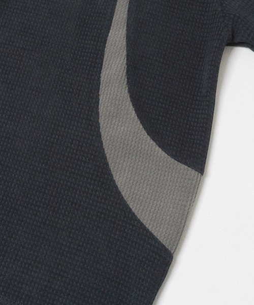 SENSE OF PLACE by URBAN RESEARCH（センスオブプレイスバイアーバンリサーチ）の「ヘビーサーマルパターンロングTシャツ（Tシャツ/カットソー・メンズ・アイボリー/ネイビー/ブラウン・MEDIUM/LARGE）」の11枚目の写真