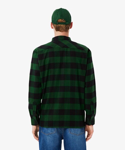 セール】オーバーサイズドコットンプレイド フランネルチェックシャツ