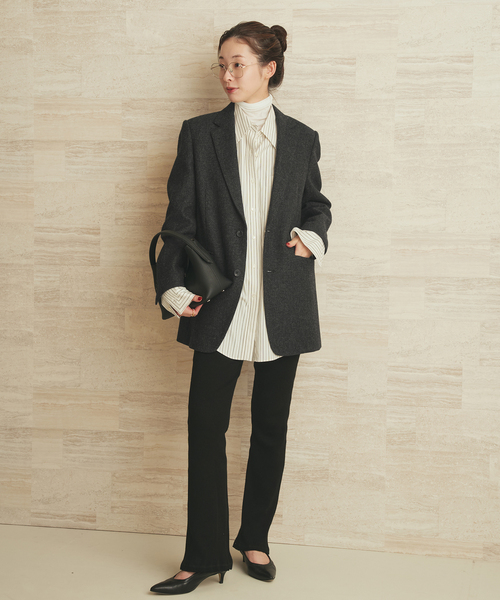 plage（プラージュ）の「CALUX / キャラクス 別注 NEW RIB パンツ（その他パンツ・レディース・ブラック・SMALL/MEDIUM）」の11枚目の写真