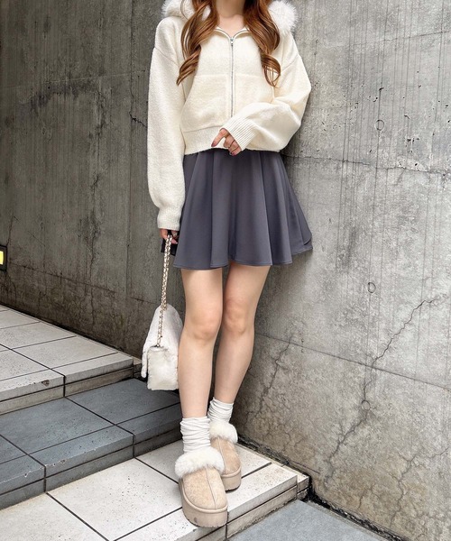 INGNI(イング)の「バックリボンフレアスカパン/A(スカート・レディース・グレー/ブラック/ボルドー・FREE)」の14枚目の写真