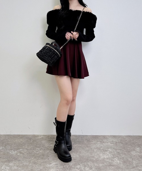 INGNI(イング)の「バックリボンフレアスカパン/A(スカート・レディース・グレー/ブラック/ボルドー・FREE)」の21枚目の写真