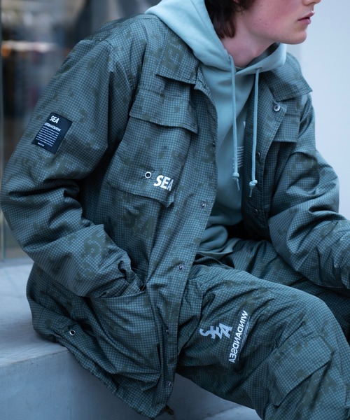 WIND AND SEA(ウィンダンシー) フライトジャケット カモフラ総柄 WIND AND SEA（ウィンダンシー）の「S_E_A DN-CAMO FATIGUE JACKET