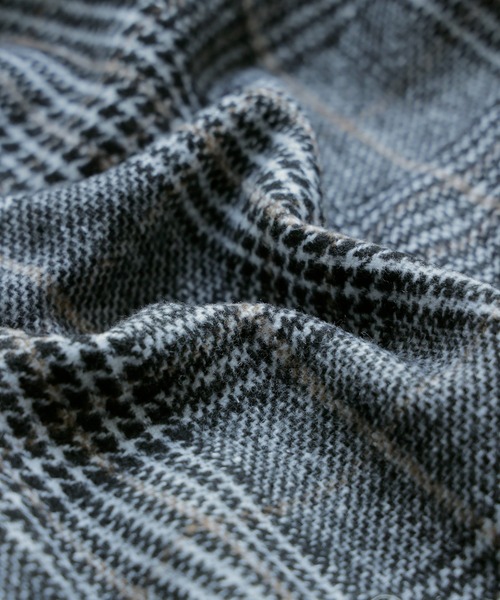 Fashion Letter（ファッションレター）の「オーバーサイズ グレンチェックジャケット（テーラードジャケット・レディース・ブラック/ブラウン・M/L）」の12枚目の写真