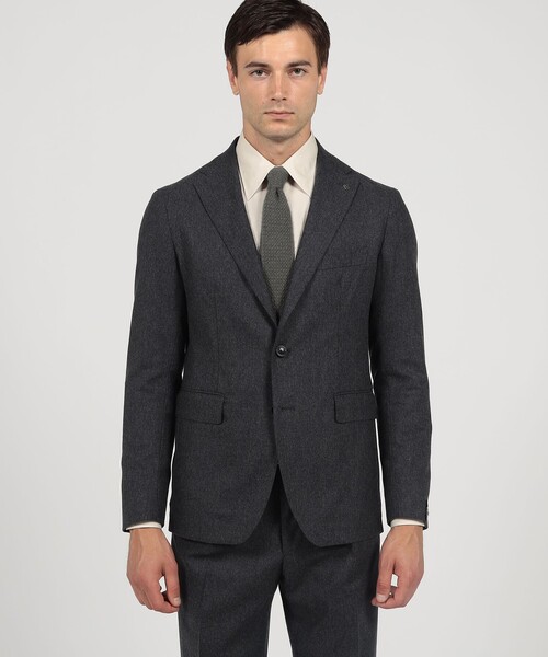 TAGLIATORE（タリアトーレ）の「【別注】TAGLIATORE ウールサキソニー シングルブレステッド2Bスーツ（スーツセット・メンズ・チャコールグレー/ネイビー・46/48/50/44/52）」の5枚目の写真